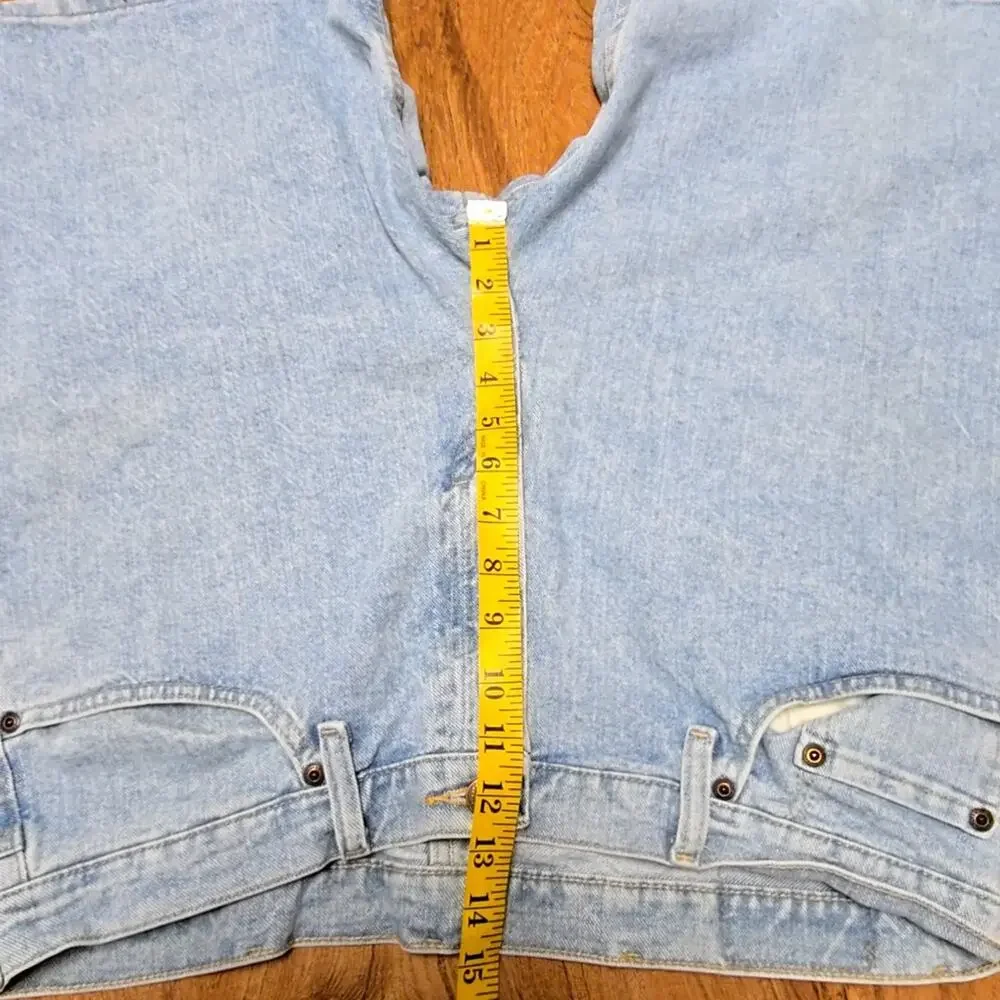Wrangler Mens Denim Shorts Light Wash Casual Relaxed Fit Blue 37
